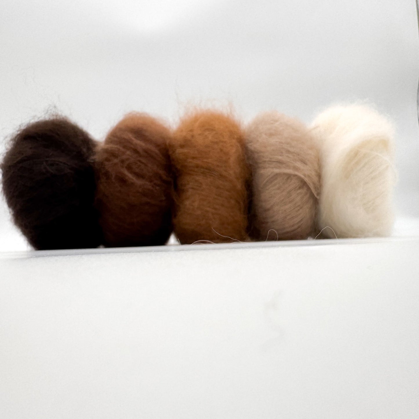 Mohair Sport yarn in the colour Caramel – superkid mohair and silk from A Knitters World