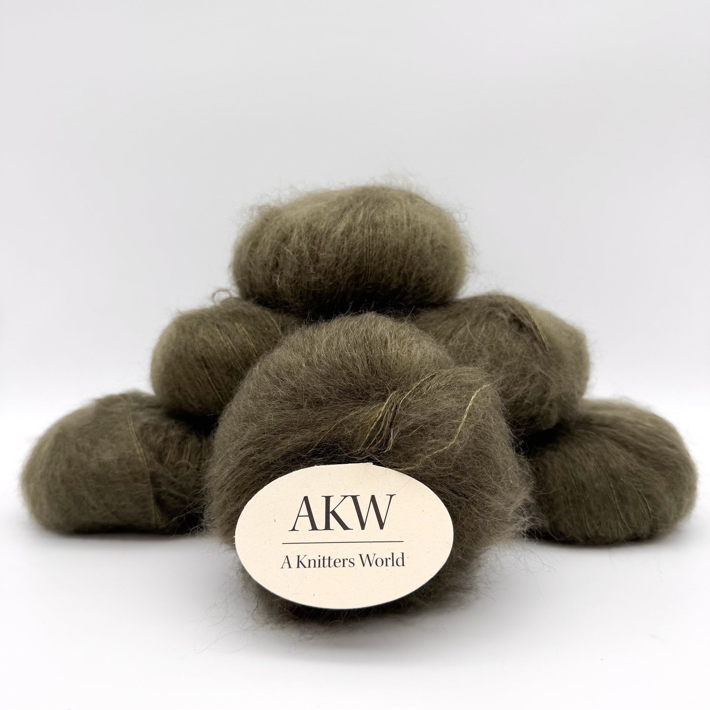 Mohair Sport garn i farven Moss Green – Superkid Mohair og silke fra A Knitters World